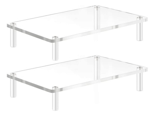 Yestbuy Soporte De Monitor Acrlico, Soporte Transparente Par