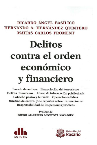 Libro Delitos Contra El Orden Económico Y Financiero De Rica