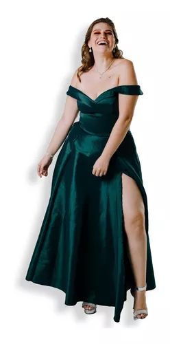 Vestido De Noche Verde Esmeralda | MercadoLibre