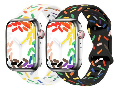 2 Correas Deportivas Para Apple Watch Series Ultra 8 7 Se 6