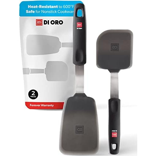 Di Oro Silicone Turner Spatula Set - Kitchen Spatulas F...