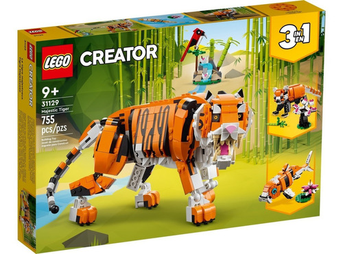 Kit De Construcción Lego Creator 3en1 Tigre Majestuoso 31129 Cantidad de piezas 755