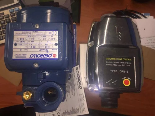 Imagen 5 de 7 de Combo Bomba 1/2 Hp Pedrollo & Press Control Dps-5 Silenciosa