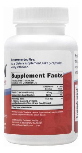 Fairhaven Health Fertilecm For Women 90 Cápsulas Sabor Sin Sabor