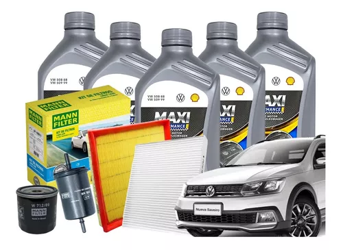 Kit Troca de Óleo 5w40 e Filtros Vw Saveiro Cross 1.6 Msi 2014/2023