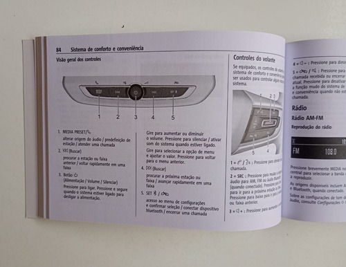 Manual Do Proprietário Do Gm Onix 1.0 T 1.0 2020 Original