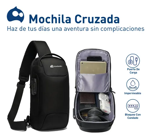 Mochila Antirrobo Cruzada Bolso Pecho Con C digo Integrado