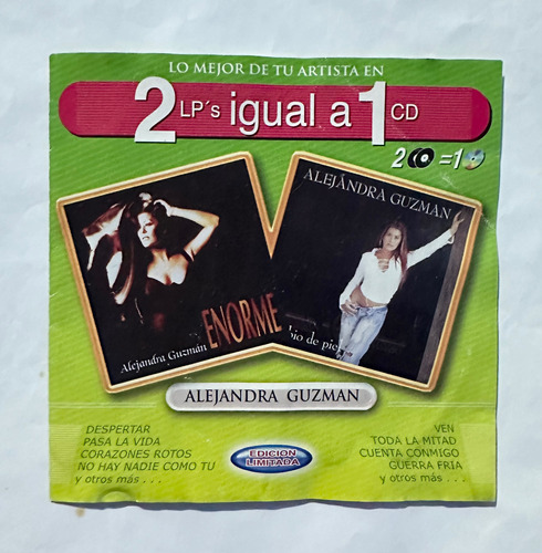 Alejandra Guzman Cd 2 Lps Igual A Un Cd