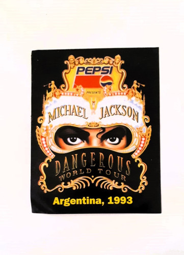 Calcomanía Michael Jackson Pepsi. Argentina 1993