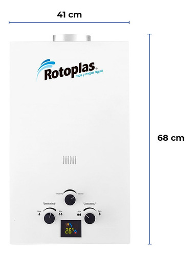 Terma A Gas Rotoplas Flaming Glp 14 L