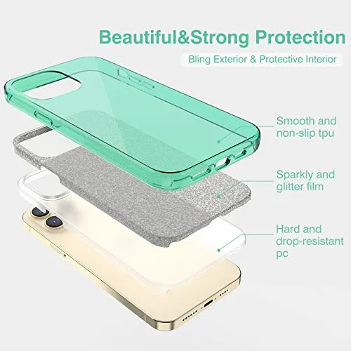 Funda Para iPhone 13 Pro Max Verde Goma Gel-02