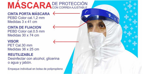 Careta De Protección Facial Abatible