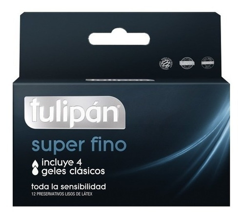 Tulipán Preservativos Látex Super Fino X12 Envío Discreto