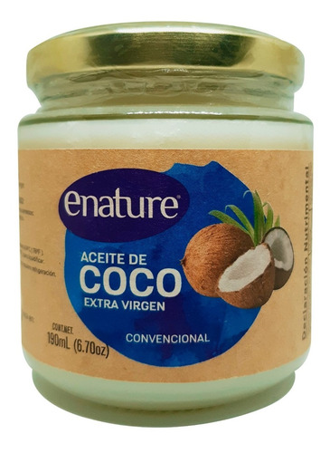 Enature Aceite De Coco Extra Virgen Enature 190ml