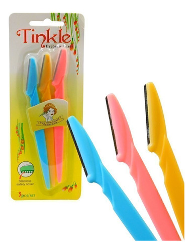 Perfiladores De Cejas X3 Cuchilla Fija Facial Quita Vello