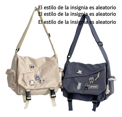 Bolso Bandolera De Hombro Moderna Poliéster+insignia