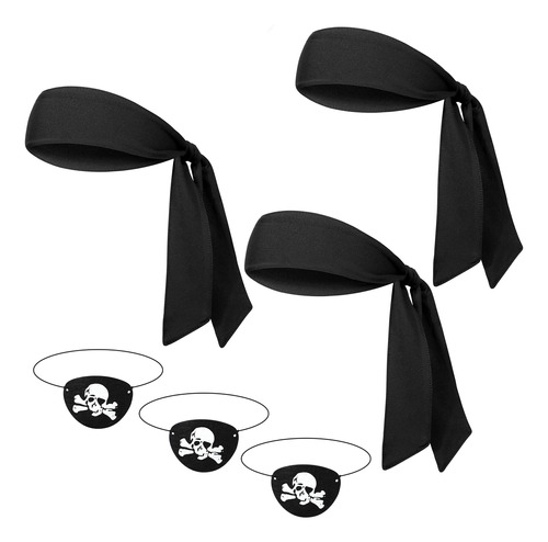 6 Pcs Halloween Pirate Party Favor Los Suministros Incluyen