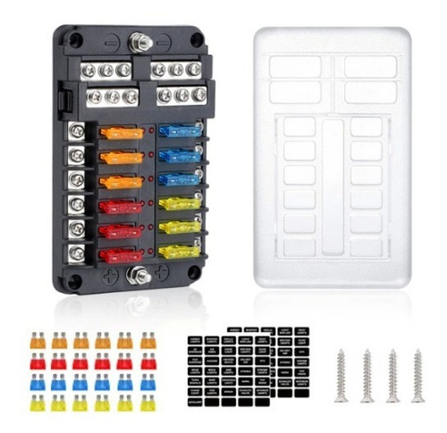 Painel Universal De Distribuição De Fusível Lâmina 12 Vias 