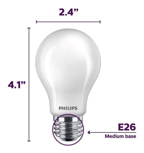 Bombillo Led 60w/9w Marca Philips 2 Unidades