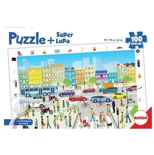 Antex 3043 Puzzle 100 Pz Ciudad Azul Milouhobbies