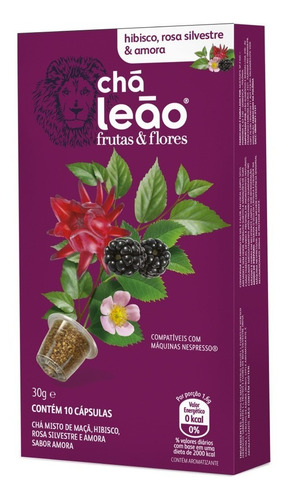 Chá Leão Combo Todos Sabores 70 Capsulas + Porta Capsulas