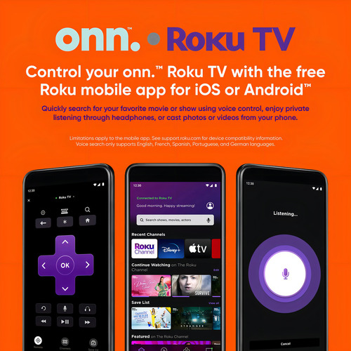 Onn 43 polegadas 100133209 Smart Roku Tv Led Fhd Hdr