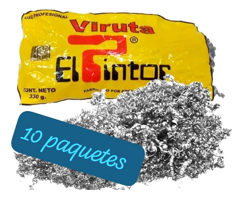 Viruta De Acero 250g Mediana O Fina Paquete X10 Agustina