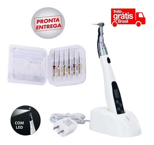 Motor Endodontia + C/ Led Sem Fio T Fine Ii +ct Ag Original