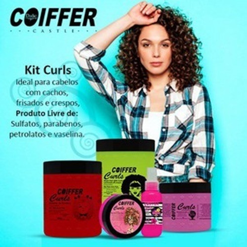 Imagem 2 de 3 de Kit Cliente Curls Coiffer - Conceito No-poo E Low-poo