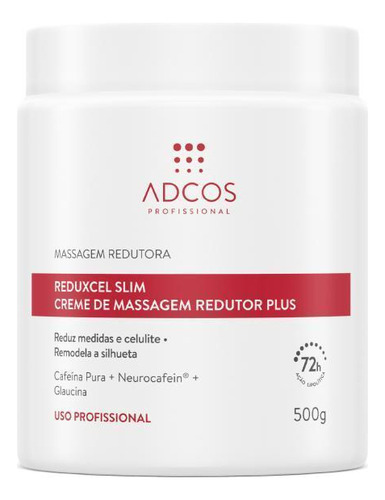 Reduxcel Slim Creme De Massagem Redutor Plus 500g Adcos