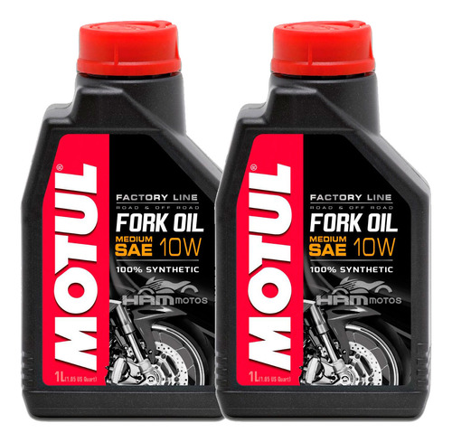 2 Lts Motul Fork Oil Factory Medium 10w Bengala Sintético 