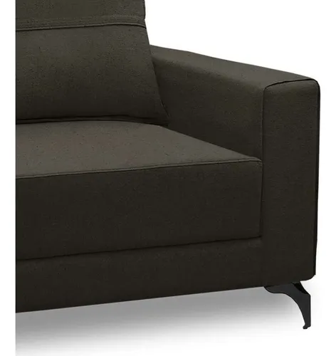Sillón Treviso de terciopelo marrón