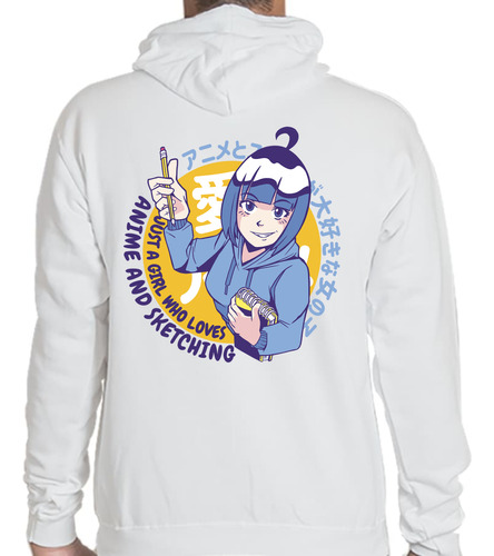 Sudadera 8-14 Años Juvenil Girl Loves Anime And Sketching