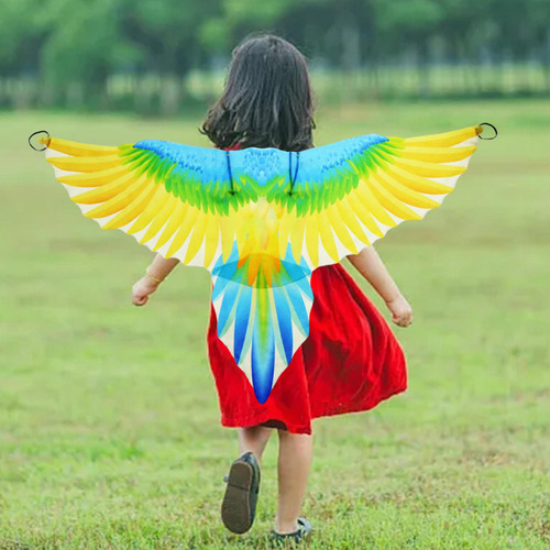 Conjunto De Disfraz De Pájaro For Niños, Capa Con Alas /