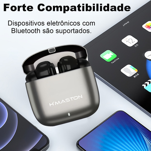 Fone De Ouvido Bluetooth5.3 Sem Fio Com Microfone Gamer Rs40