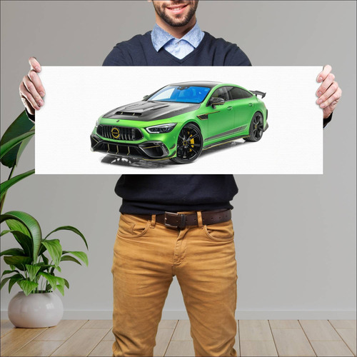 Cuadro 30x80cm Auto 2023 Mercedes Amg Gt 63 S E 714