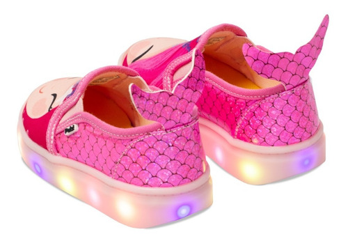 Imagen 3 de 6 de Tenis Casuales Para Niña Led Sirena Pals! Mx Envío Inmediato