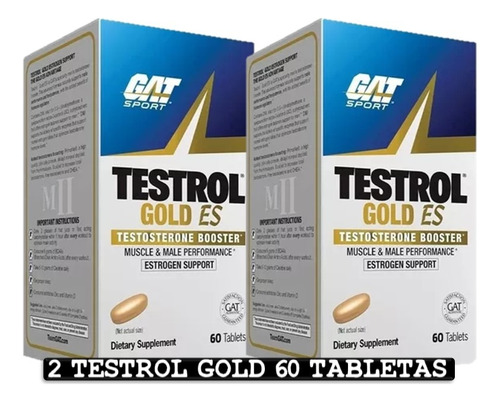 Testrol Gold 60 Tabletas Pack X2 Gat Sport - Tienda Fisica