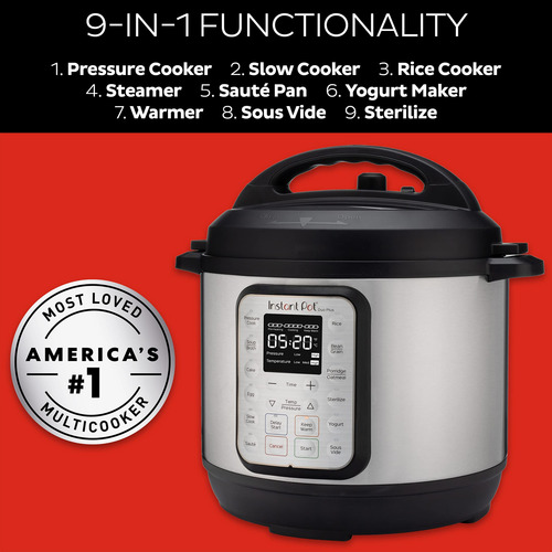 Olla A Presión Eléctrica Instant Pot Duo Plus 9 En 1, 6 Litr
