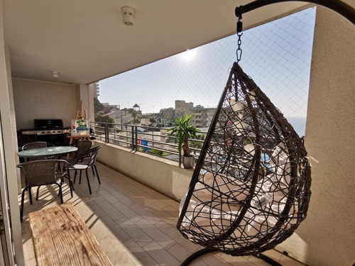 Precioso Departamento Con Hermosa Vista Al Mar, En Concón