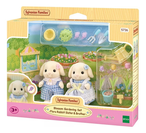 Set Hermano & Hermana Conejos Flora - Sylvanian Family 