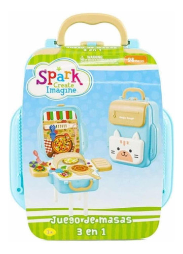 Set Plastilina Mágica Spark Create 3 En 1 Herramientas Molde