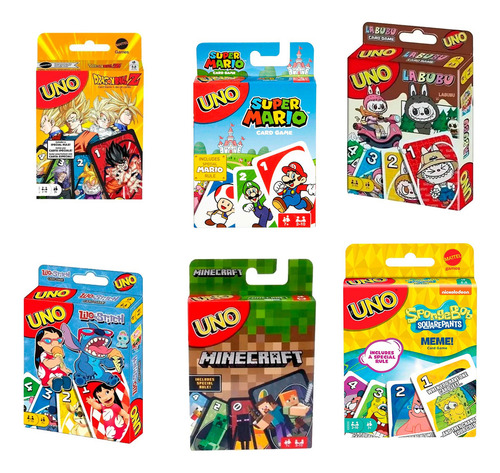 Promo 2 X 1 Cartas Uno Personajes Juego De Mesa