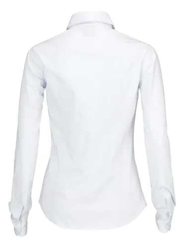 Camisa blanca sales dama manga larga