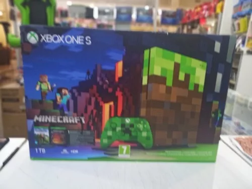 Console Xbox One S 1tb Edição Minecraft + Jogo Minecraft Dig