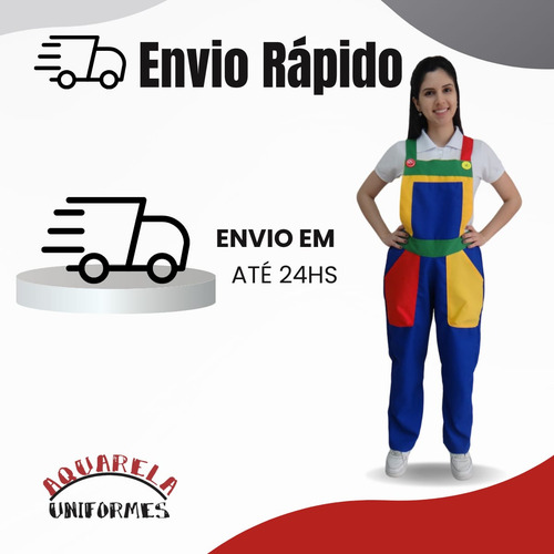 Macacão Para Recreação E Monitor De Buffet Infantil