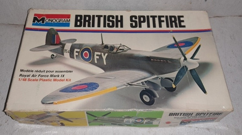 Avion British Spitfire Kit Monogram Escala 1/48 (Usado)