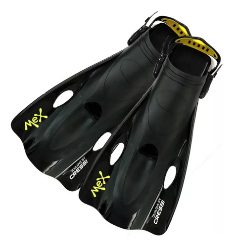 Aleta Snorkeling Cressi Mex Short Negro Mx1000ngr