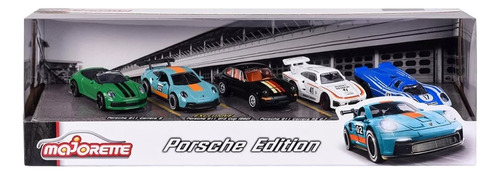 Porsche 5 Pack Con Partes Móviles Majorette De Lujo