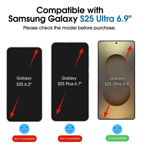 Amfilm Protector De Pantalla Privacidad P/galaxy S25ultra 2p